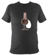 Guitar Strings and Neck T-shirt - T-shirt - Dark Heather - Mudchutney