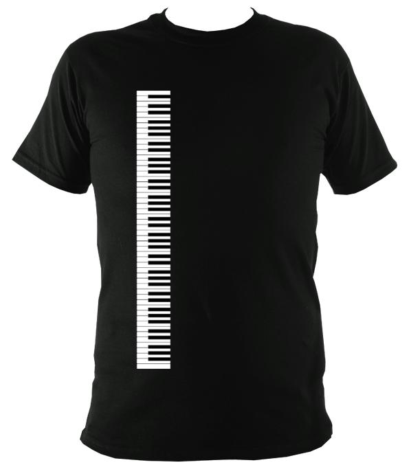 Piano / Accordion Keyboard T-shirt - T-shirt - Black - Mudchutney
