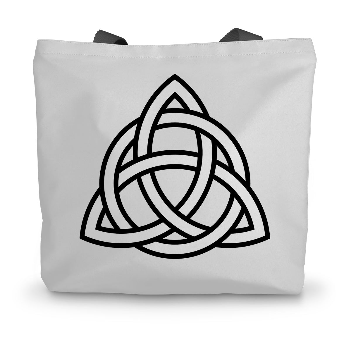 Triangular Celtic Knot Canvas Tote Bag