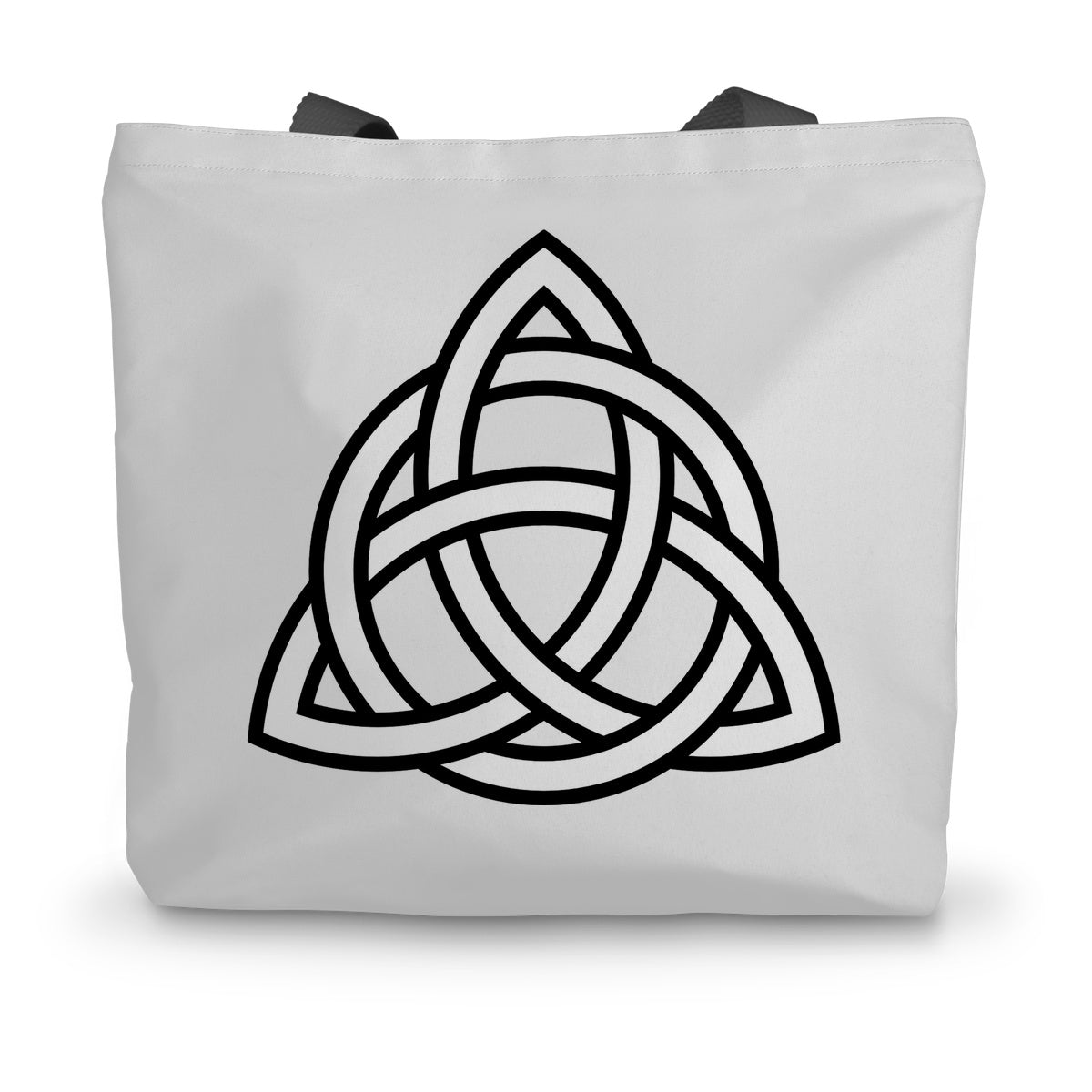 Triangular Celtic Knot Canvas Tote Bag