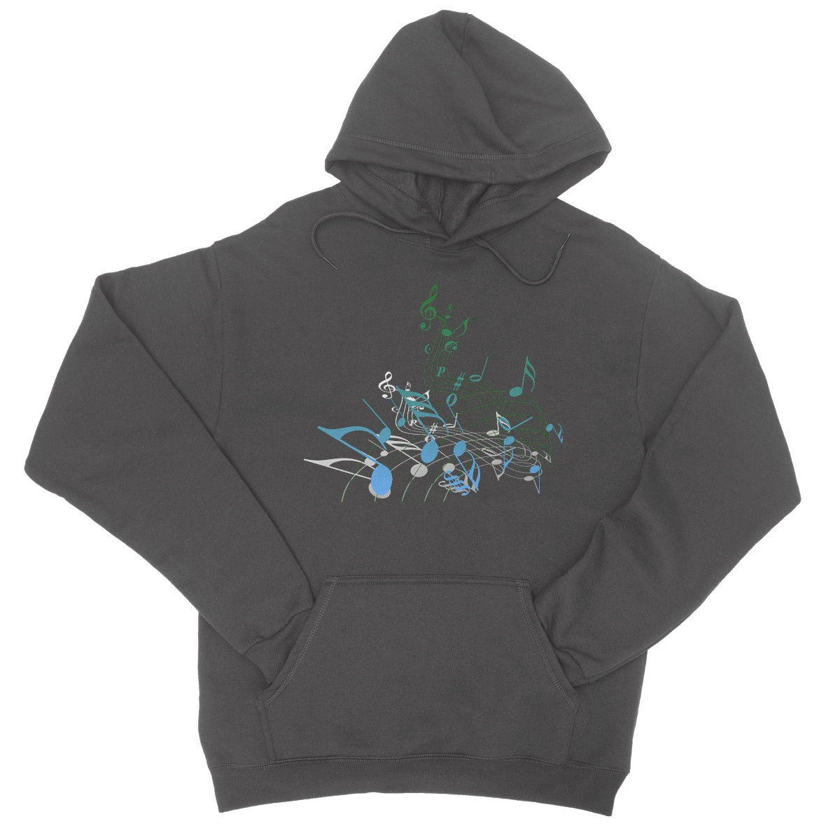 Abstract Music Score Hoodie