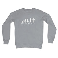 Evolution of Banjo Players Crew Neck Sweatshirt