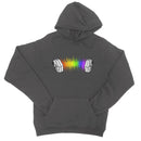 Rainbow Sound Wave Concertina Hoodie