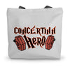 Concertina Hero Canvas Tote Bag