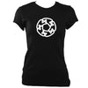 update alt-text with template Celtic Wheel Ladies Fitted T-shirt - T-shirt - Black - Mudchutney