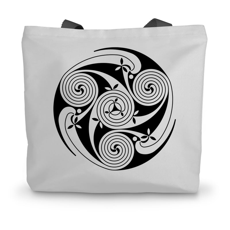 Celtic Swirls Canvas Tote Bag