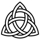 Triangular Celtic Knot Sticker