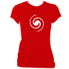 update alt-text with template Spiral Ladies Fitted T-shirt - T-shirt - Red - Mudchutney