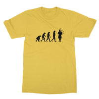 Evolution of Bagpipe players Softstyle T-Shirt