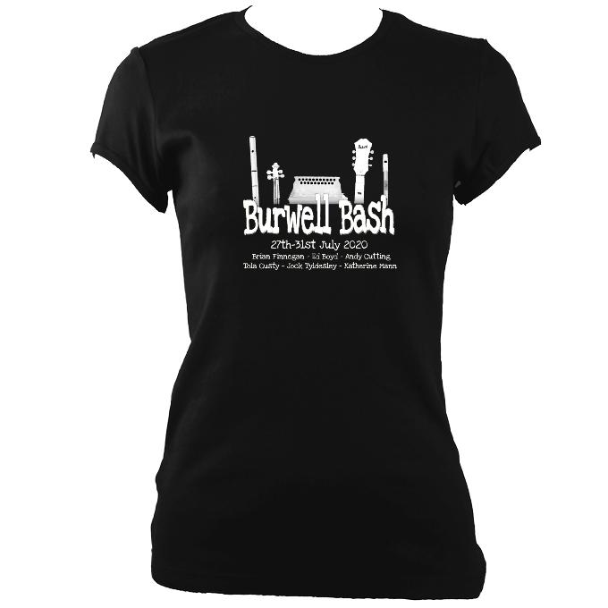 Burwell Bash 2020 Ladies Fitted T-shirt - T-shirt - Black - Mudchutney