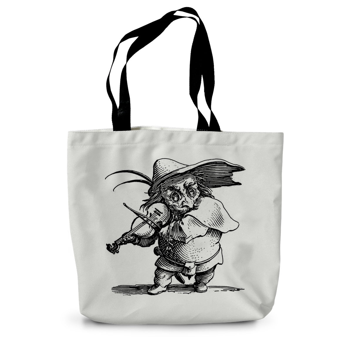 Goblin Playing Fiddle Canvas Tote Bag