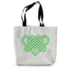 Celtic woven hearts Canvas Tote Bag