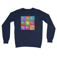 Warhol Style Concertinas Crew Neck Sweatshirt