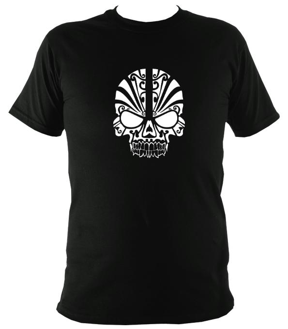 Tribal Skull T-shirt - T-shirt - Black - Mudchutney