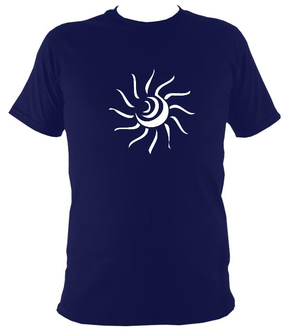 Tribal Sun T-shirt - T-shirt - Navy - Mudchutney