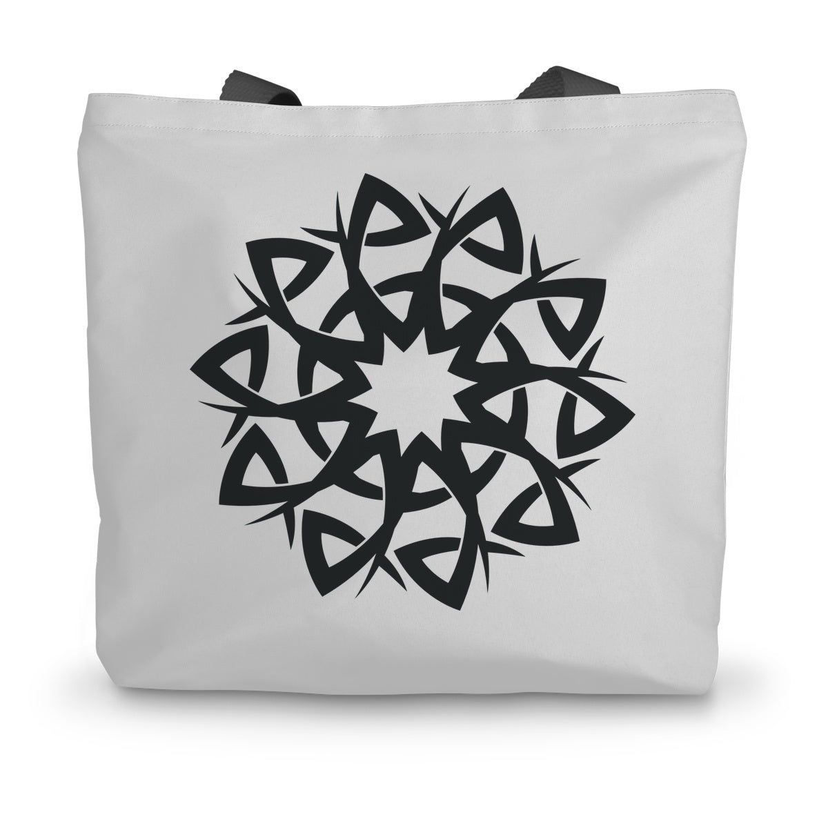 Celtic Style Flower Canvas Tote Bag
