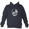 Tribal Simple Skull Hoodie-Hoodie-Denim-Mudchutney