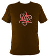 Tribal Flower T-shirt - T-shirt - Dark Chocolate - Mudchutney