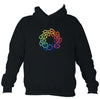 Rainbow Celtic Knot Hoodie-Hoodie-French navy-Mudchutney