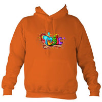 Music Graffiti Hoodie-Hoodie-Burnt orange-Mudchutney