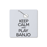 Keep Calm & Play Banjo Coaster
