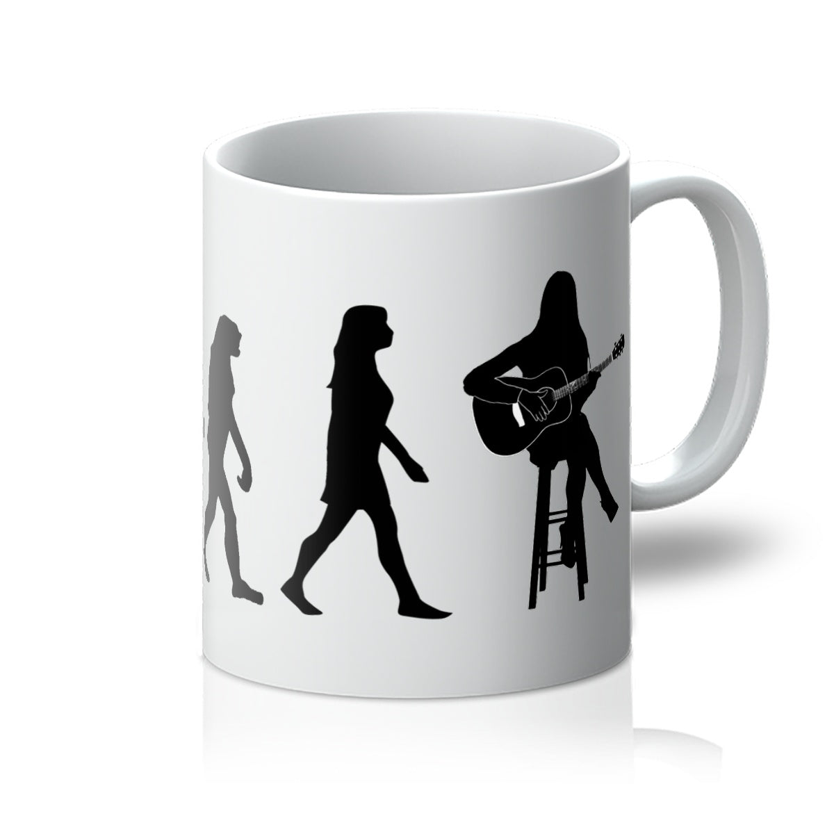 Evolution of Female Guitar Players Mug