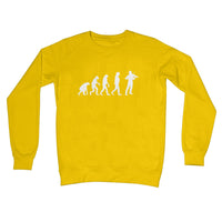 Evolution of Fiddle Players Crew Neck Sweatshirt