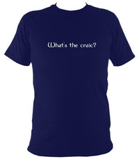 Irish "What's the Craic?" T-shirt - T-shirt - Navy - Mudchutney
