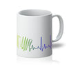 Rainbow Heartbeat Accordion Mug