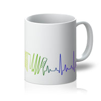 Rainbow Heartbeat Accordion Mug