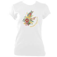 Rochdale Folk Festival 2021 Ladies Fitted T-shirt