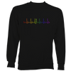 Heartbeat Fiddle in Rainbow Colours Sweatshirt