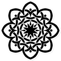 Celtic Star Flower Sticker