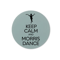 Keep Calm & Morris Dance Glass Chopping Board