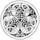 Celtic Interwoven Birds Sticker