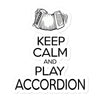 Keep Calm & Play Accordion Sticker