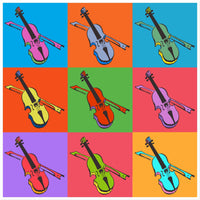 Warhol Style Fiddles Sticker