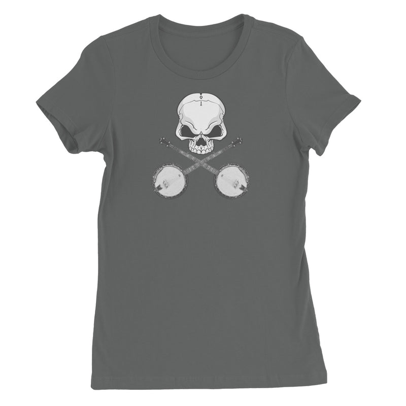 Skull and crossed Banjos Women's T-Shirt