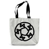 Modern Woven Celtic Canvas Tote Bag