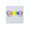 Rainbow Sound Wave Concertina Coaster