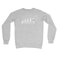 Evolution of Banjo Players Crew Neck Sweatshirt