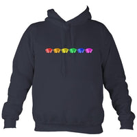 Rainbow of Melodeons Hoodie-Hoodie-Denim-Mudchutney