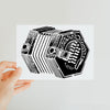 Concertina Sketch Classic Postcard