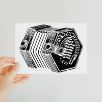 Concertina Sketch Classic Postcard