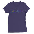 Rainbow Heartbeat Guitar Women's T-Shirt