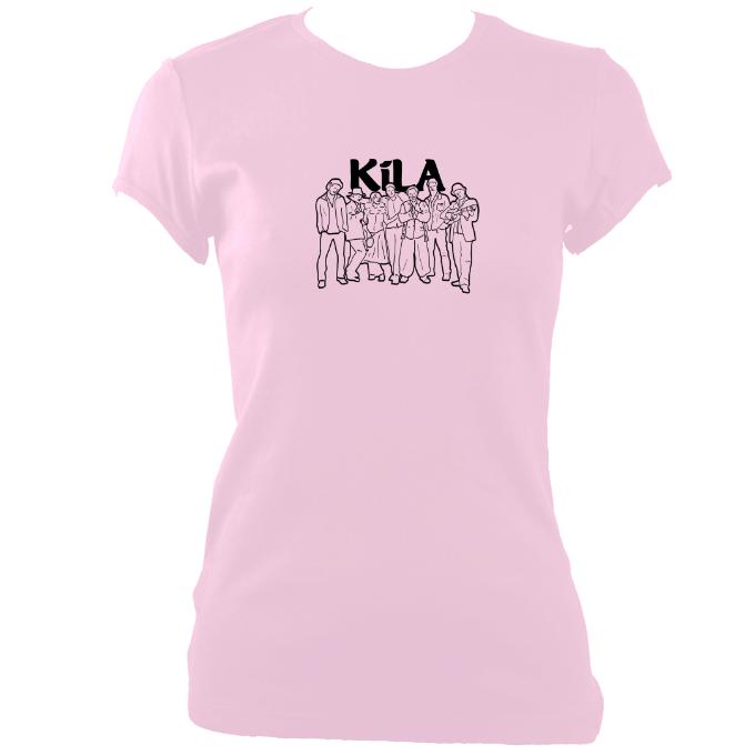 update alt-text with template Kila Sketch Ladies Fitted T-shirt - T-shirt - Light Pink - Mudchutney