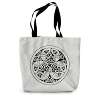 Celtic Interwoven Birds Canvas Tote Bag