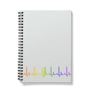 Rainbow Heartbeat Fiddle Notebook