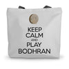 Keep Calm & Play Bodhran Canvas Tote Bag