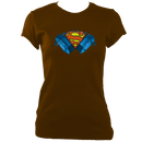 Concertina Superman Women's Fitted T-shirt